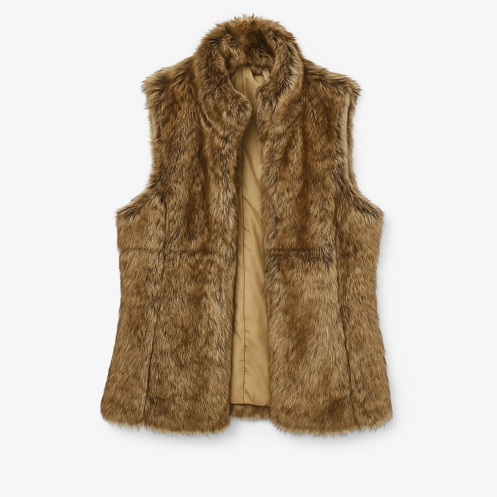 Banana Republic Faux Fur Vest